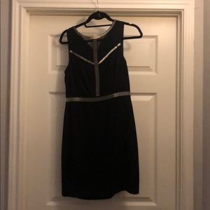 Guess size 8 black dress with silver detail